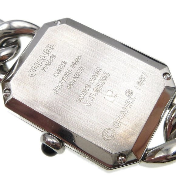 Chanel Premiere Ladies Quartz Watch Silver Stainless Steel